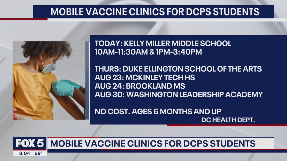 DC mobile vaccine clinic helps bring essential back-to-school shots to children in the District